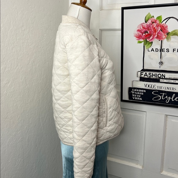 Marine Layer Corbet Quilted Jacket in Ivory Size XS - Picture 4 of 12
